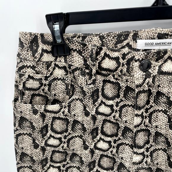 GOOD AMERICAN NWT Good Legs Skinny Jean in Snakeskin // 14 - Picture 6 of 10